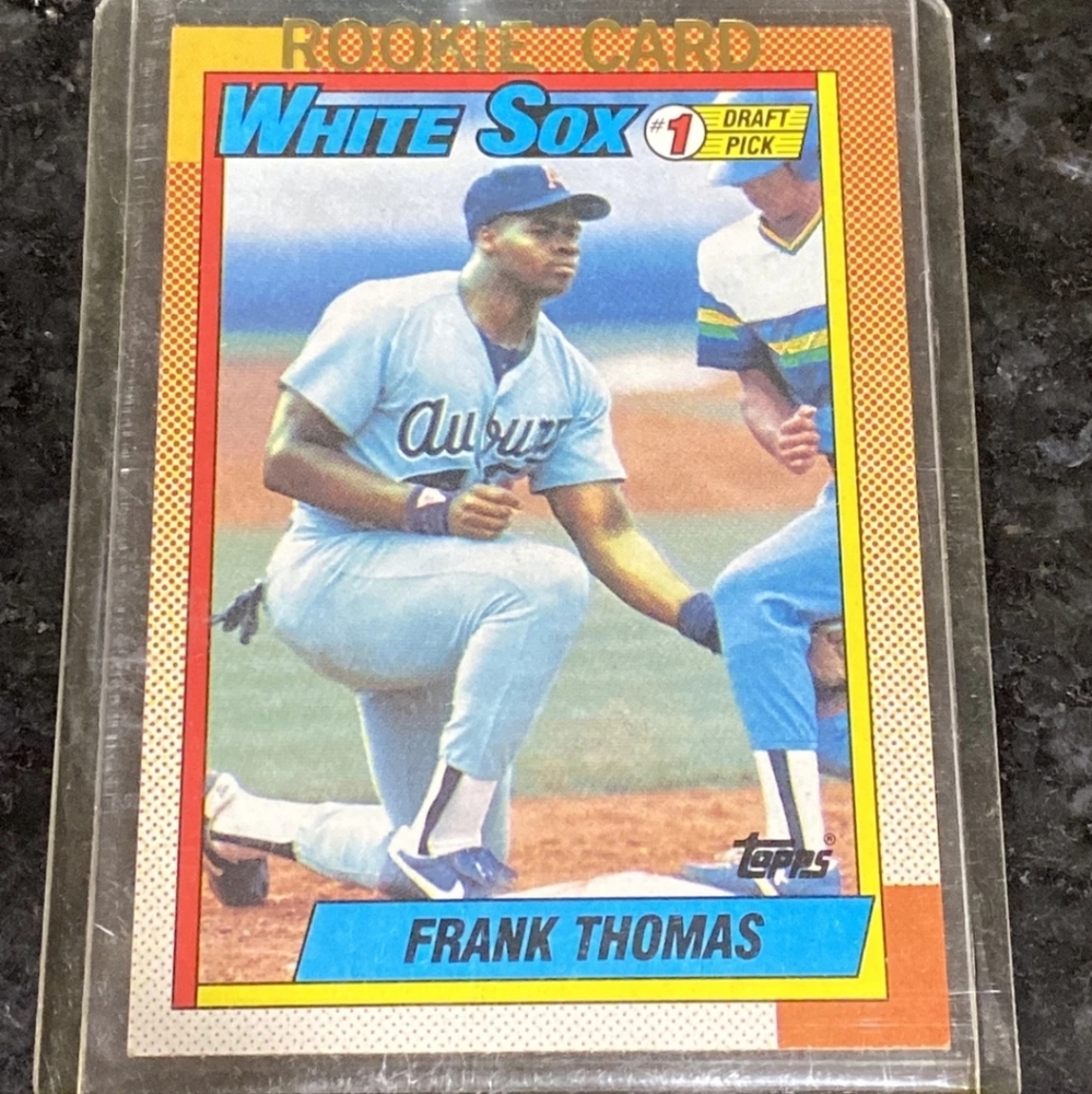 1990 Frank Thomas Multiple Error Rare Baseball RC Card White Sox 414